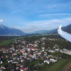 Flugwegposition um 15:51:37: Aufgenommen in der Nähe von Innsbruck, Österreich in 934 Meter